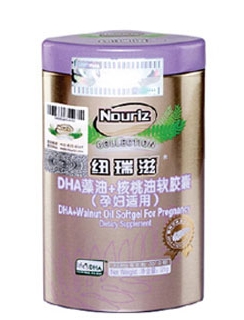 纽瑞滋DHA藻油+核桃油软胶囊（孕妇适用）